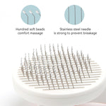 Pet Grooming Brush, Self Cleaning Slicker Brush for Dogs Cats, Gently Removes Loose Undercoat, Mats Tangled Hair, for Pet Massage- Upgraded (Pink)