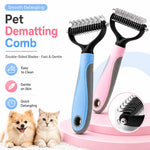Professional Pet Deshedding Brush Dog Hair Remover Pet Hair Knot Cutter Puppy Cat Comb Brushes Dogs Grooming Shedding Supplies
